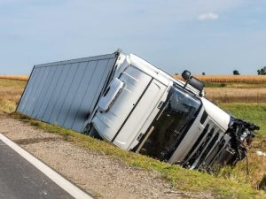 Truck Accident Due to Falling Cargo